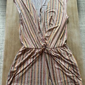 BCBGeneration Striped Sleeveless Shorts Romper - mint condition!